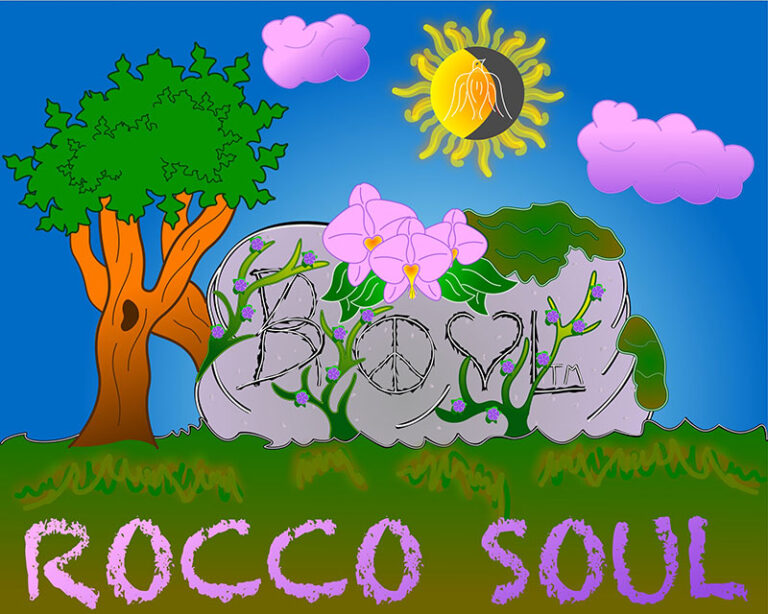 Rocco Soul digital illustration with logo